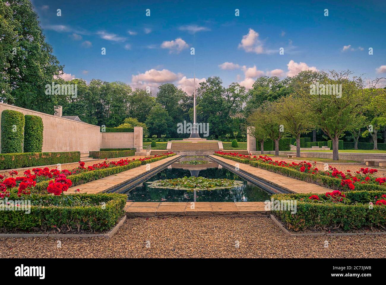 Maddingley Cemetery The US military cemetery at Madingley near Cambridge in England Stock ...
