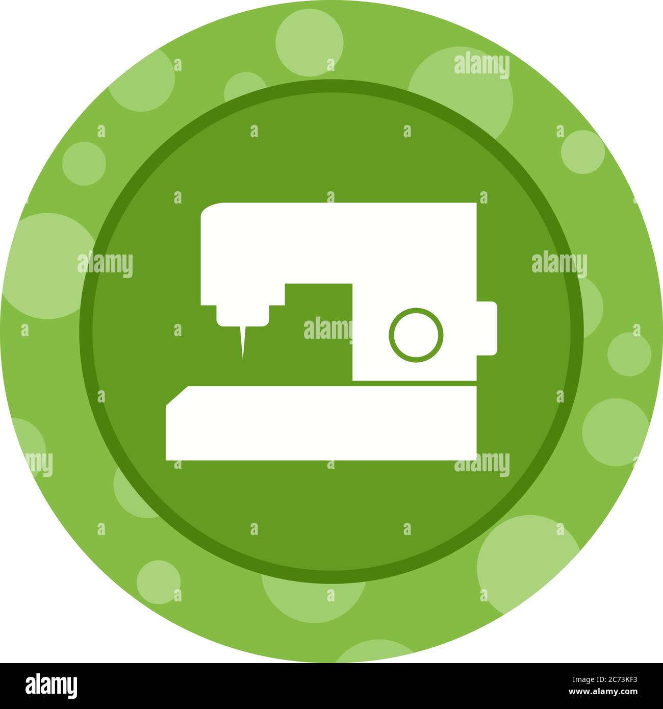 Unique Sewing Machine Vector Glyph Icon Stock Vector
