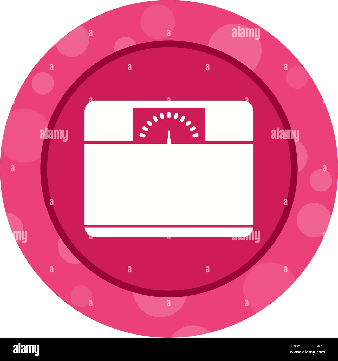 Unique Weighing Machine Vector Glyph Icon Stock Vector