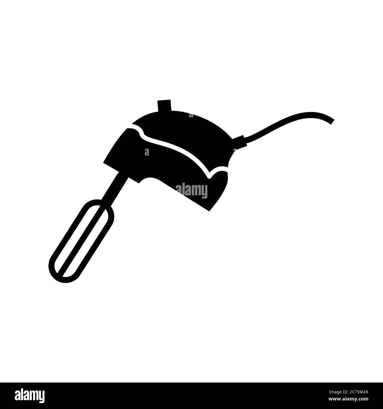 Unique Mixer Glyph Vector Icon Stock Vector
