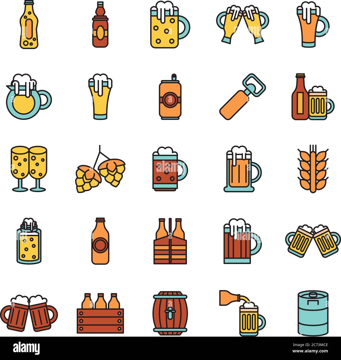 Barley bundle Stock Vector Images - Alamy