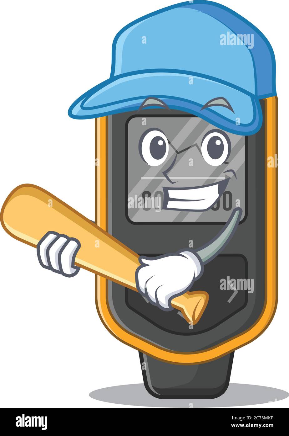 Cool dive computer caricature picture design playing baseball Stock ...
