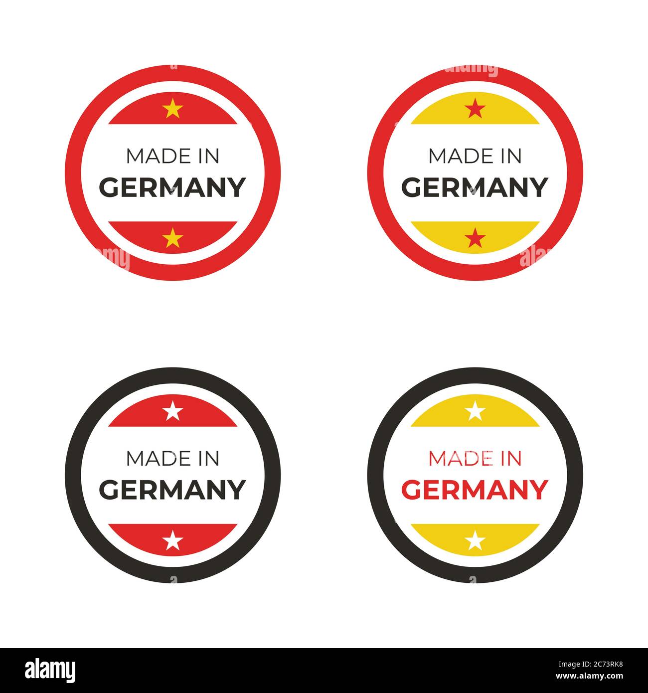 Made In Germany Business And Product Label Vector Illustration Based On Design Concept Of German Flag Stock Vector Image Art Alamy