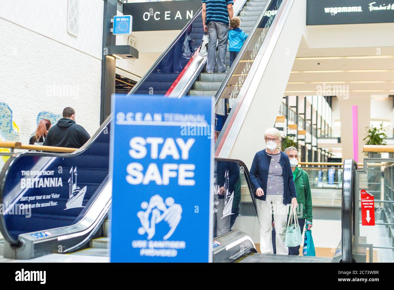 Scenes from Edinburgh's Ocean Terminal shopping mall, which is among