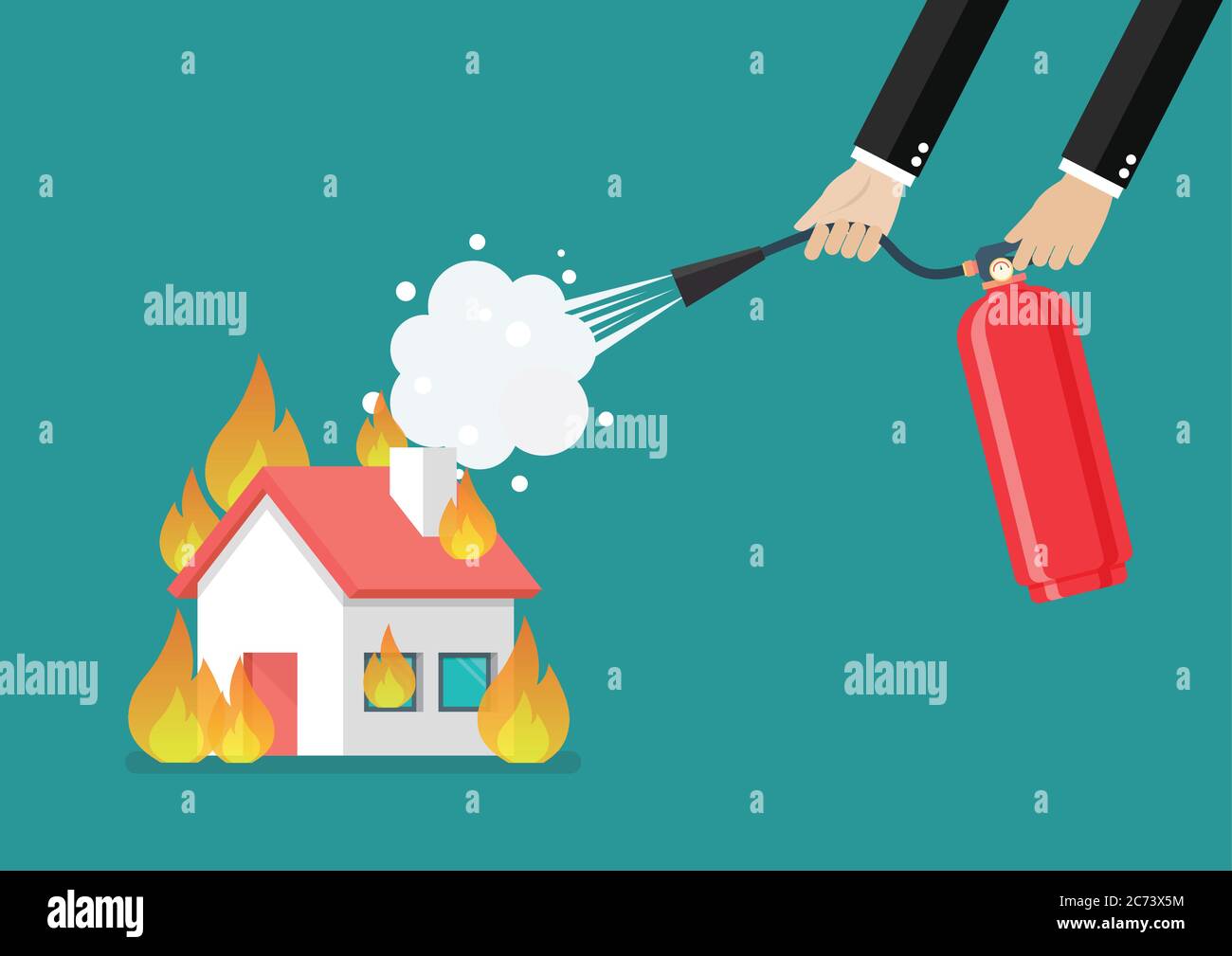 Foam fire fighting Stock Vector Images Alamy
