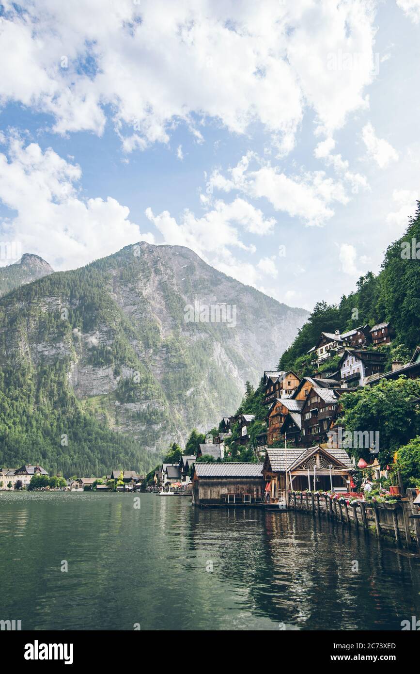 Landscape View Of Hallstatt City In Austrian Alps Stock Photo Alamy landscape-view-of-hallstatt-city-in-austrian-alps-stock-photo-alamy