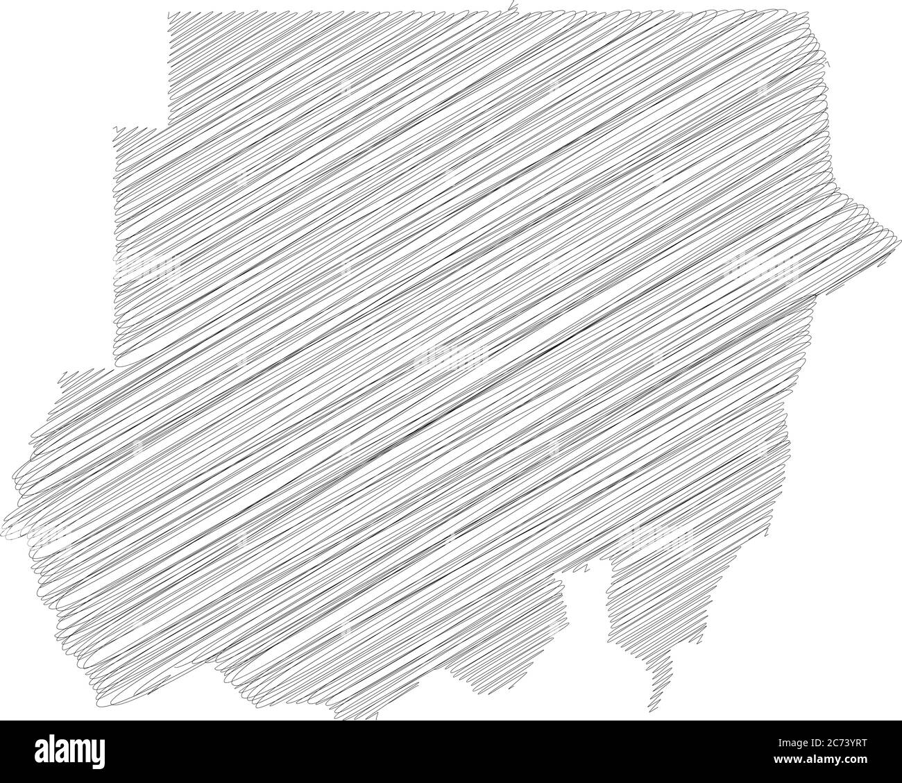 Scribble map sudan sketch Cut Out Stock Images & Pictures - Alamy
