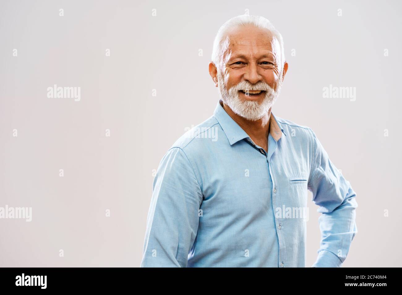 Studio shot cheerful senior hi-res stock photography and images - Alamy