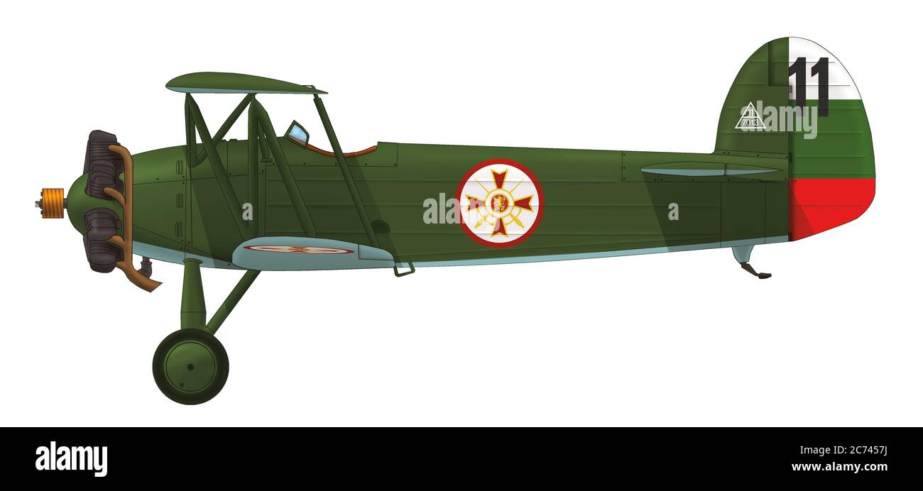 Avia Bš.122 of the Bulgarian Air Force, 1940 Stock Photo