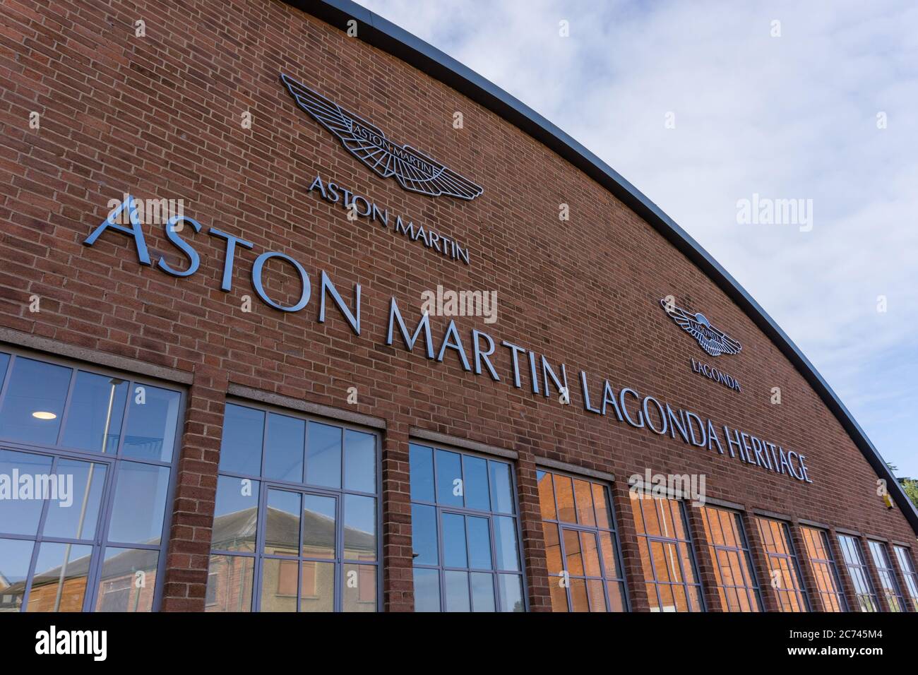 Frontage of the Aston Martin Lagonda works, Newport Pagnell