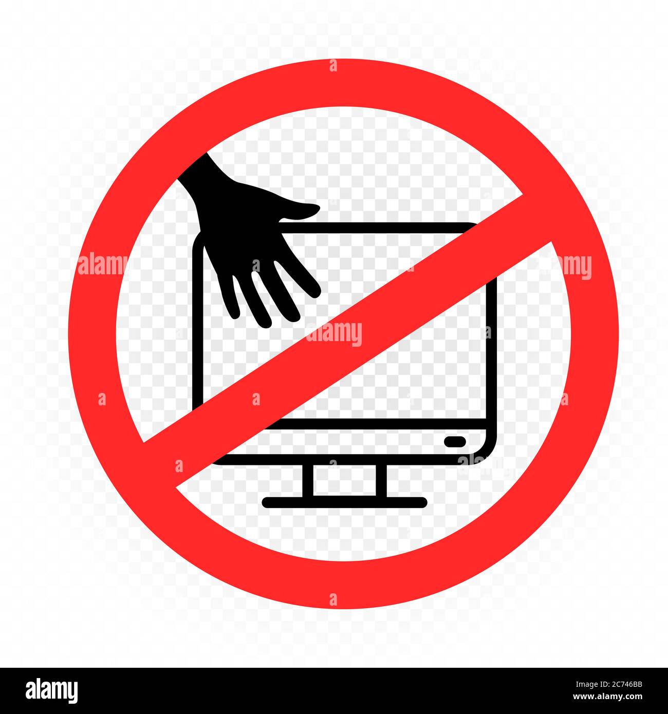 Ban tv icon television prohibition hi-res stock photography and images ...