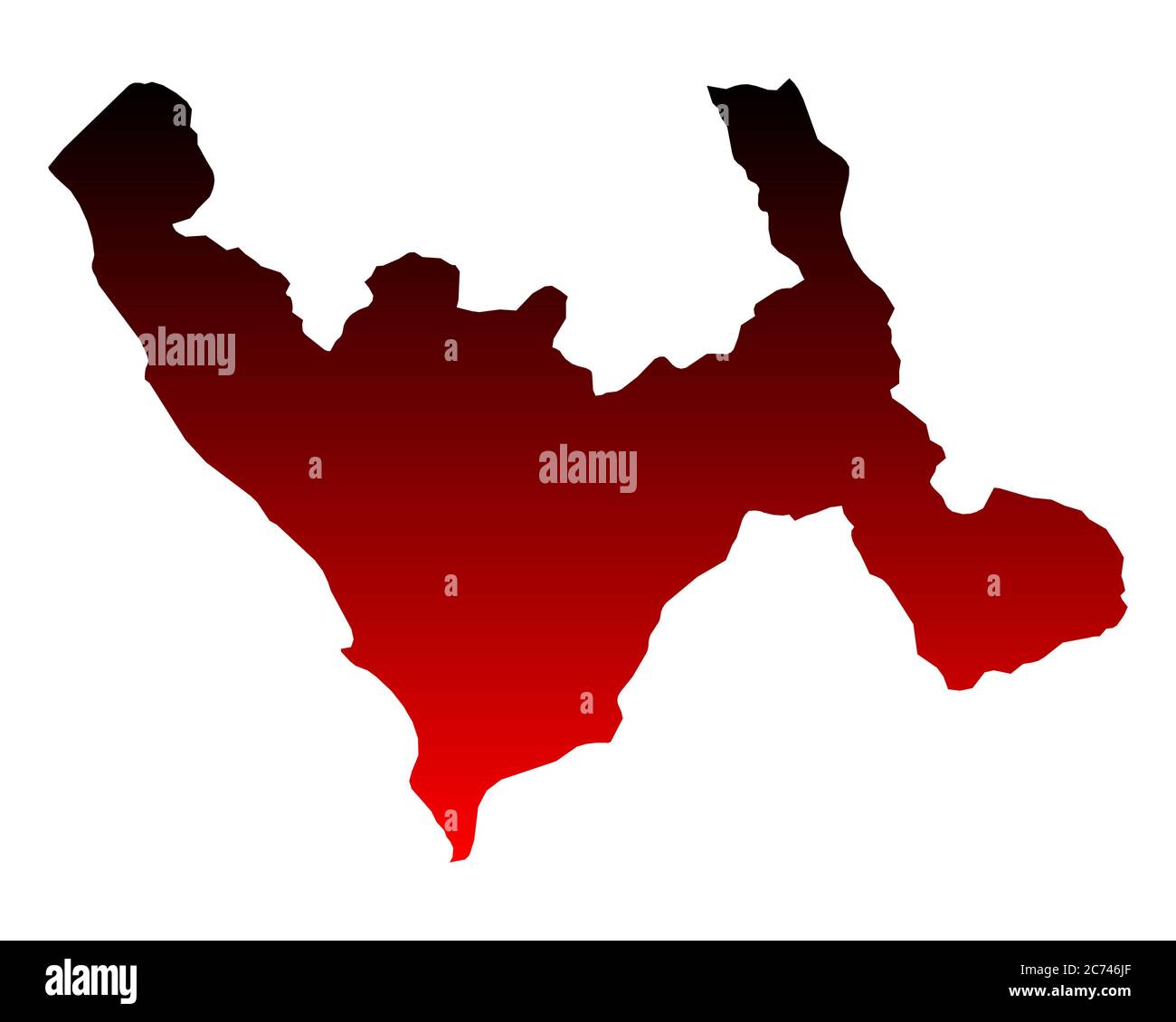 Map of La Libertad Stock Photo