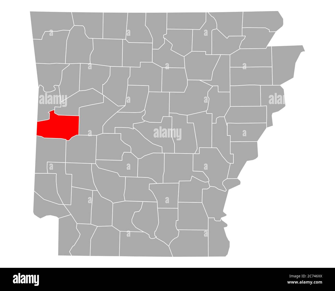 Map of Scott in Arkansas Stock Photo Alamy