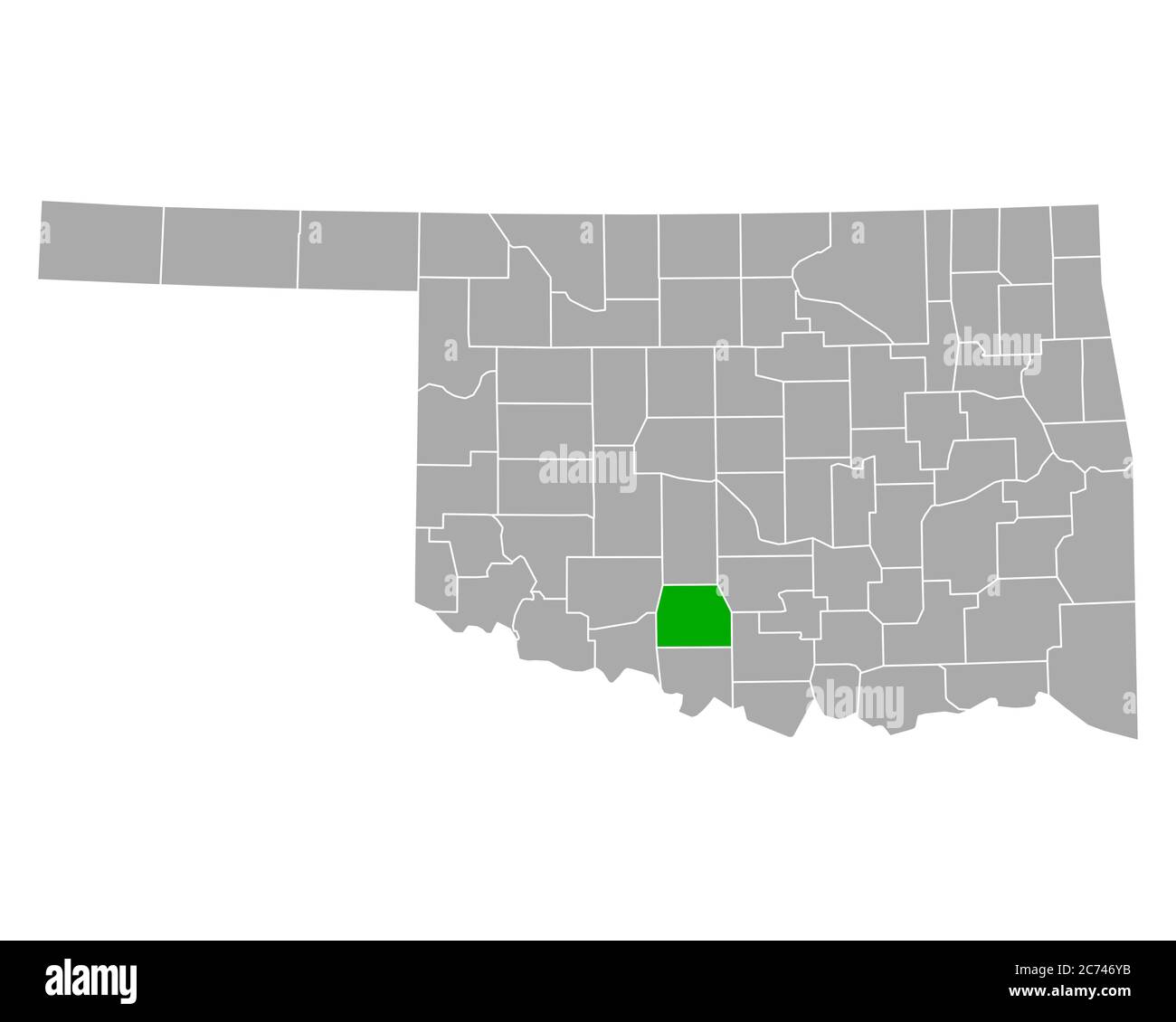 Map of Stephens in Oklahoma Stock Photo Alamy