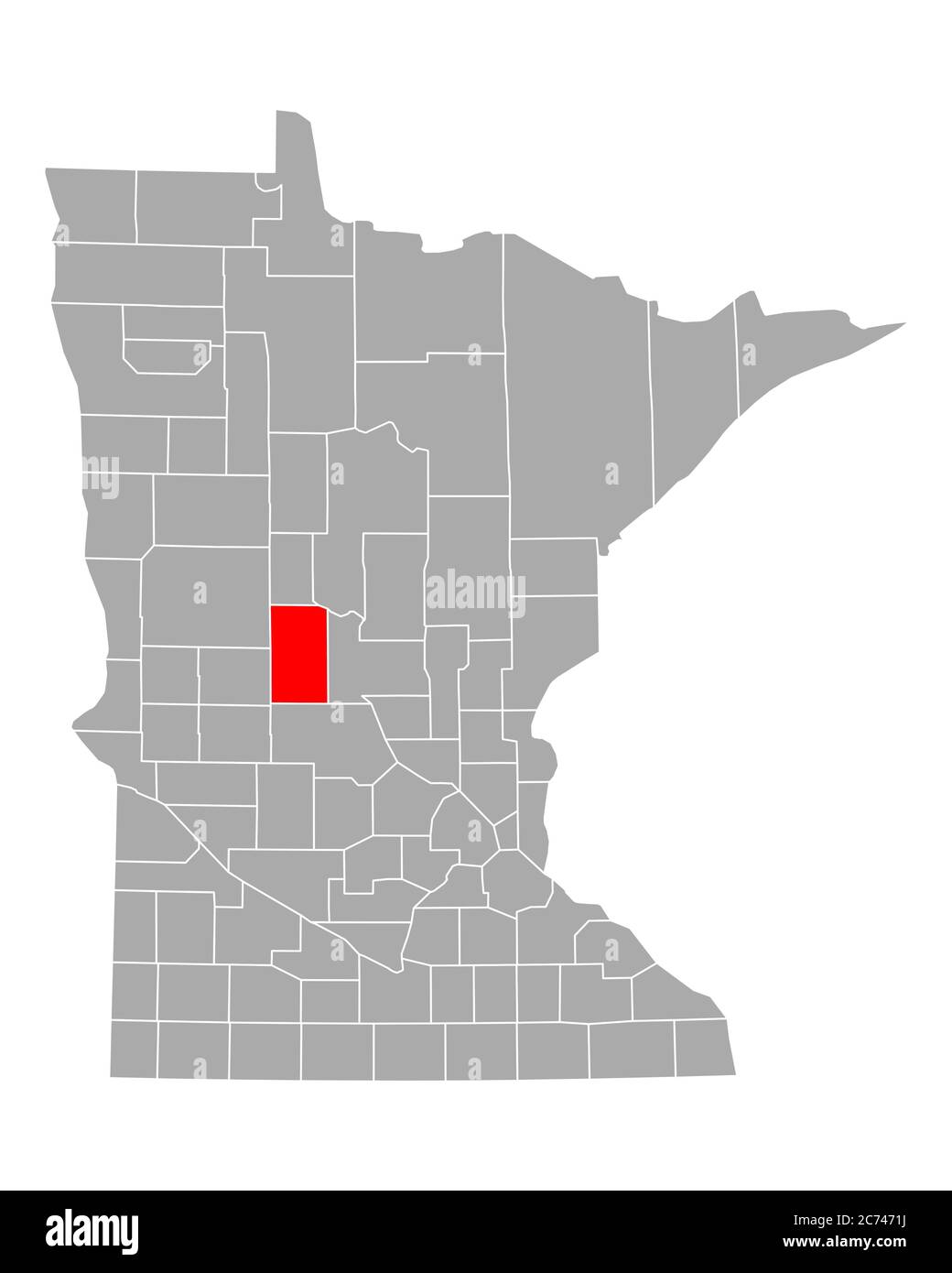 Map of Todd in Minnesota Stock Photo Alamy