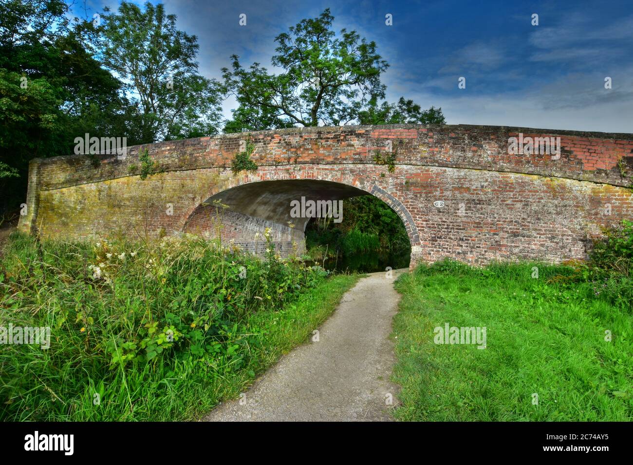 Grantham Canal, Vale of Belvoir Stock Photo