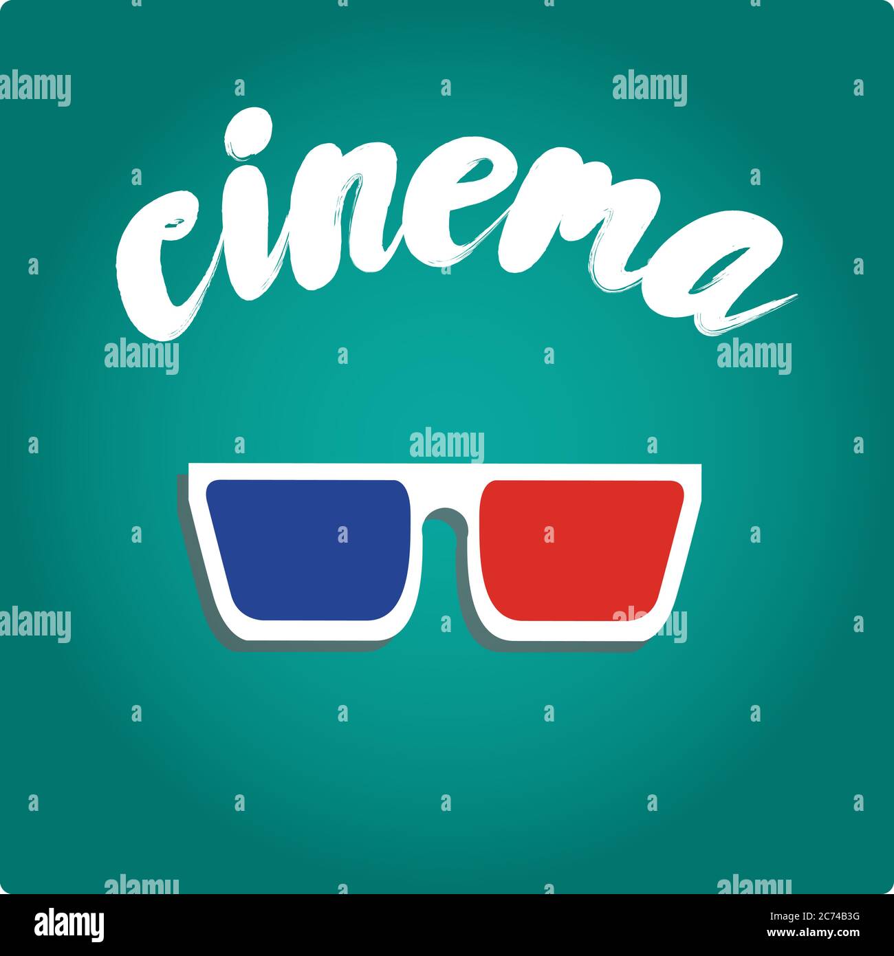 film reel with stage lights and 3d glasses, colorful design Stock Vector  Image & Art - Alamy