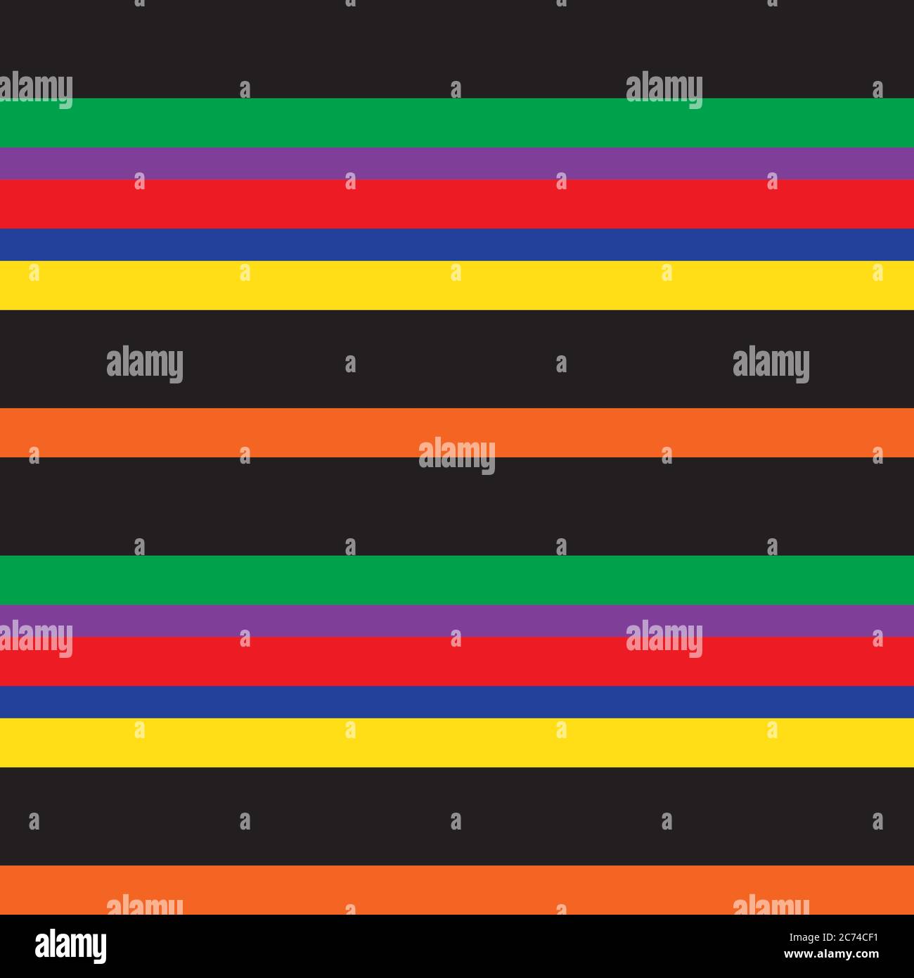 Rainbow Horizontal striped seamless pattern background suitable for ...