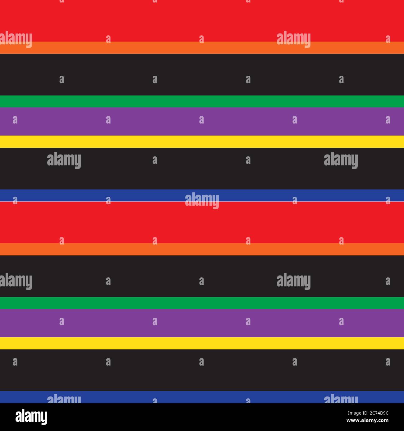 Rainbow Horizontal striped seamless pattern background suitable for ...