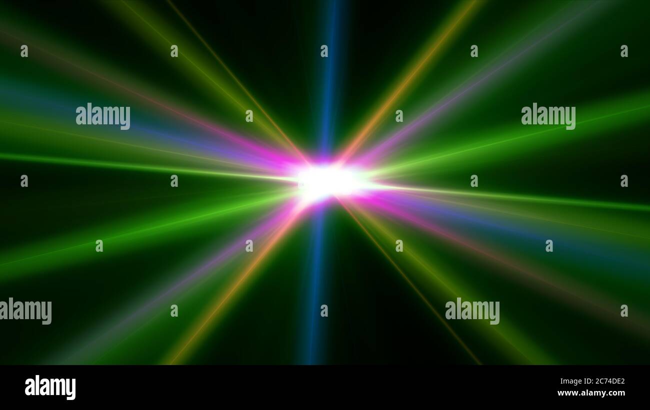 light effect abstract star burst flash laser beam illustration Stock