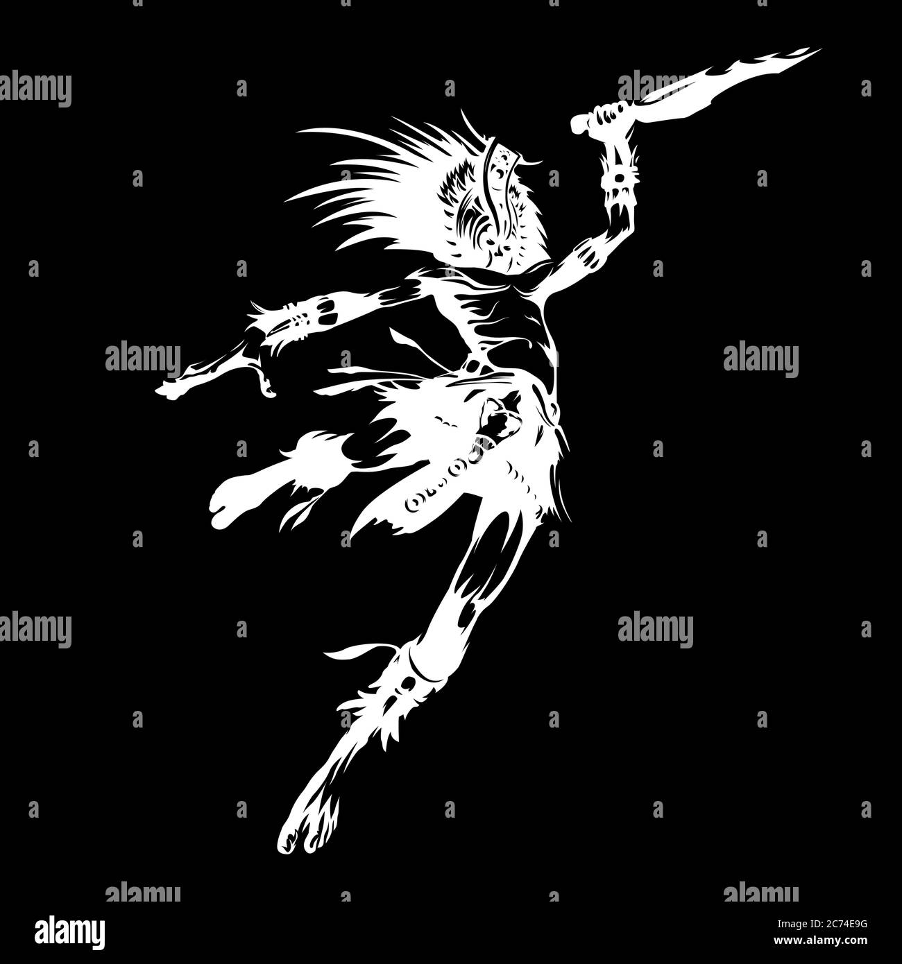 Native american warrior hi-res stock photography and images - Alamy