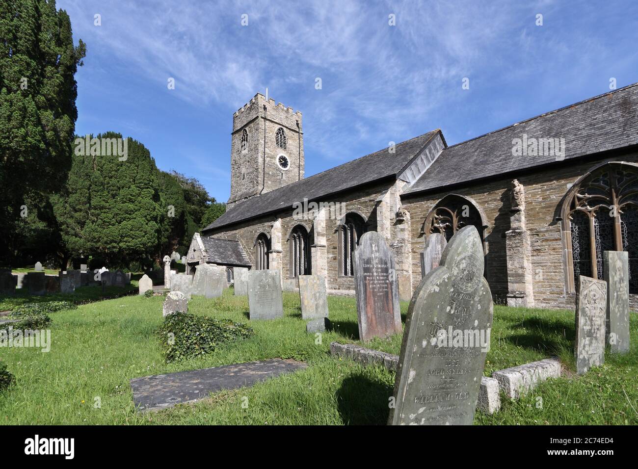 St Petroc’s parish church, Padstow, Cornwall, United Kingdom Stock