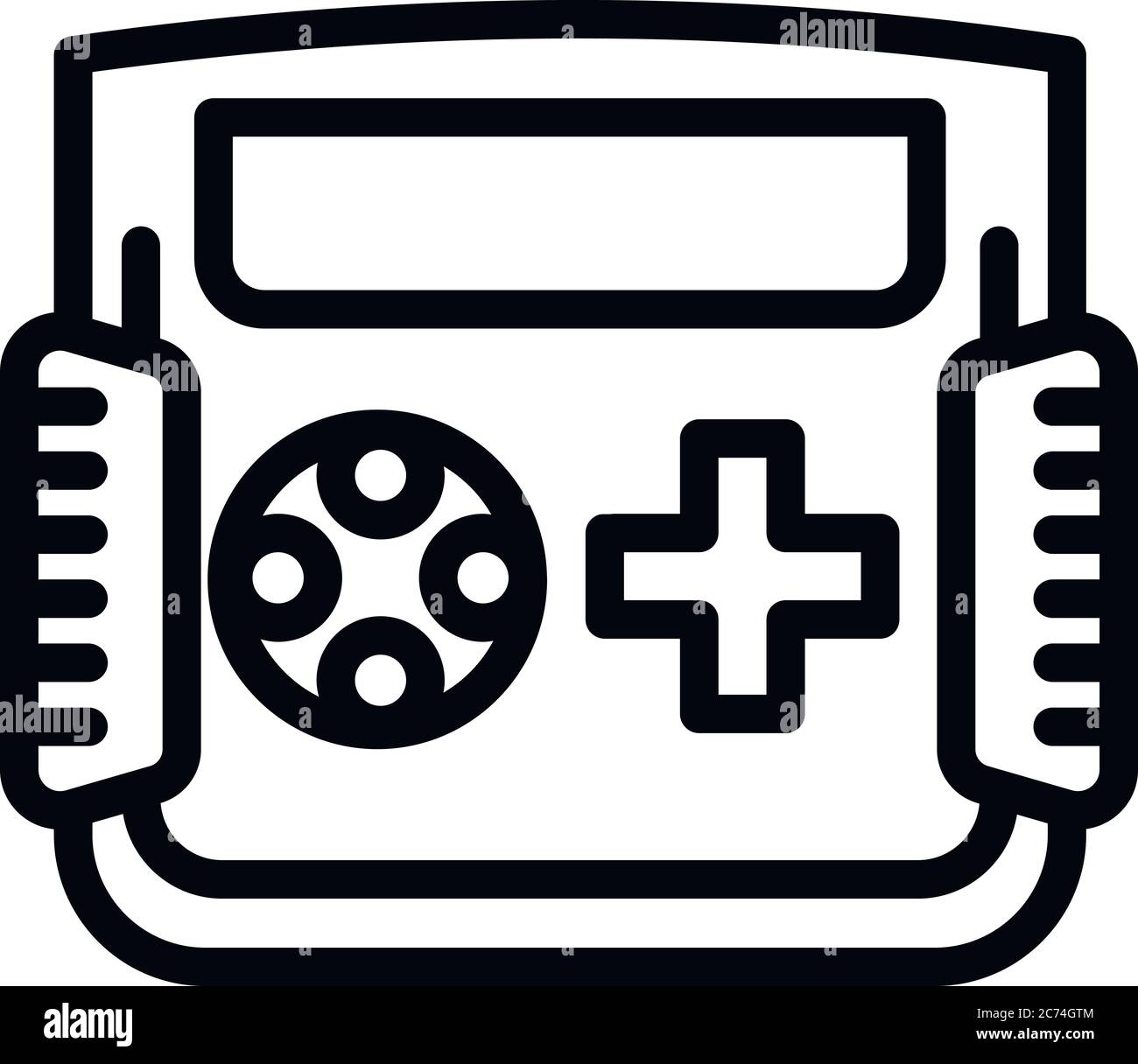 Drone control panel icon. Outline drone control panel vector icon for ...