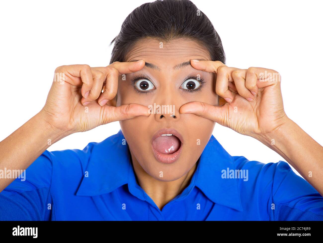 Shocked indian girl hi-res stock photography and images - Alamy