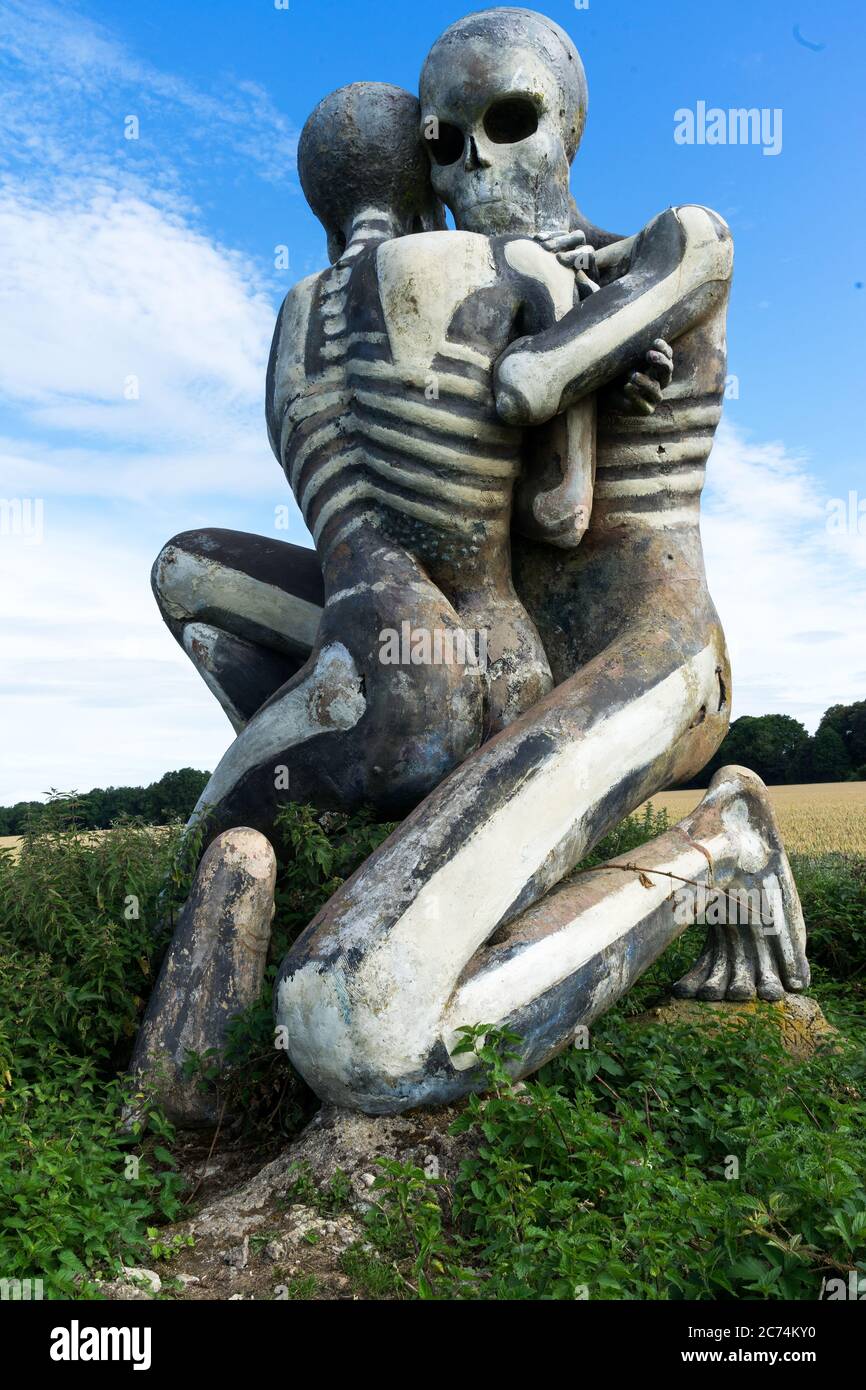 Sculpture Nuba Survival (2001) Stock Photo