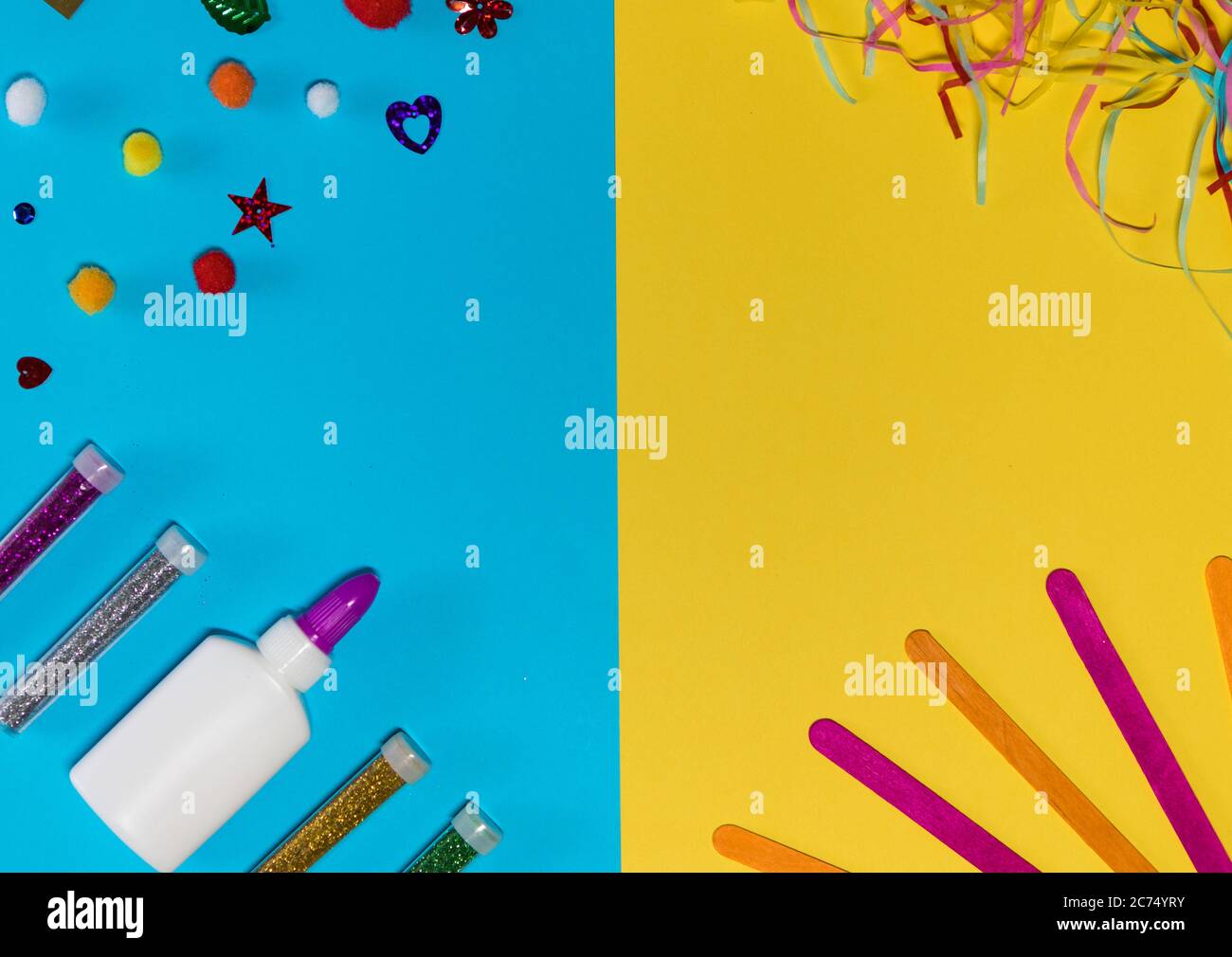 Glitter arts and crafts equipment hi-res stock photography and images ...