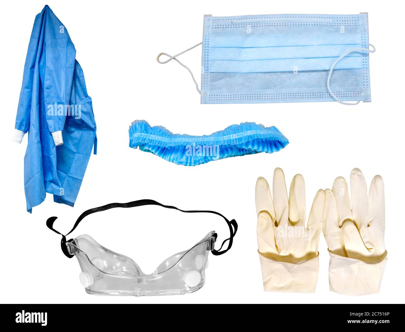 Personal Protective Equipment (PPE) Kit for Hospitals for Corona virus prevention Stock Photo