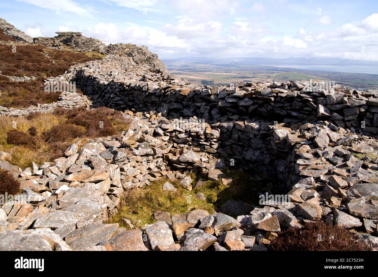 Iron Age Houses, Tre'r Ceiri, Hill Fort, Yr Eifl Mountains, Lleyn