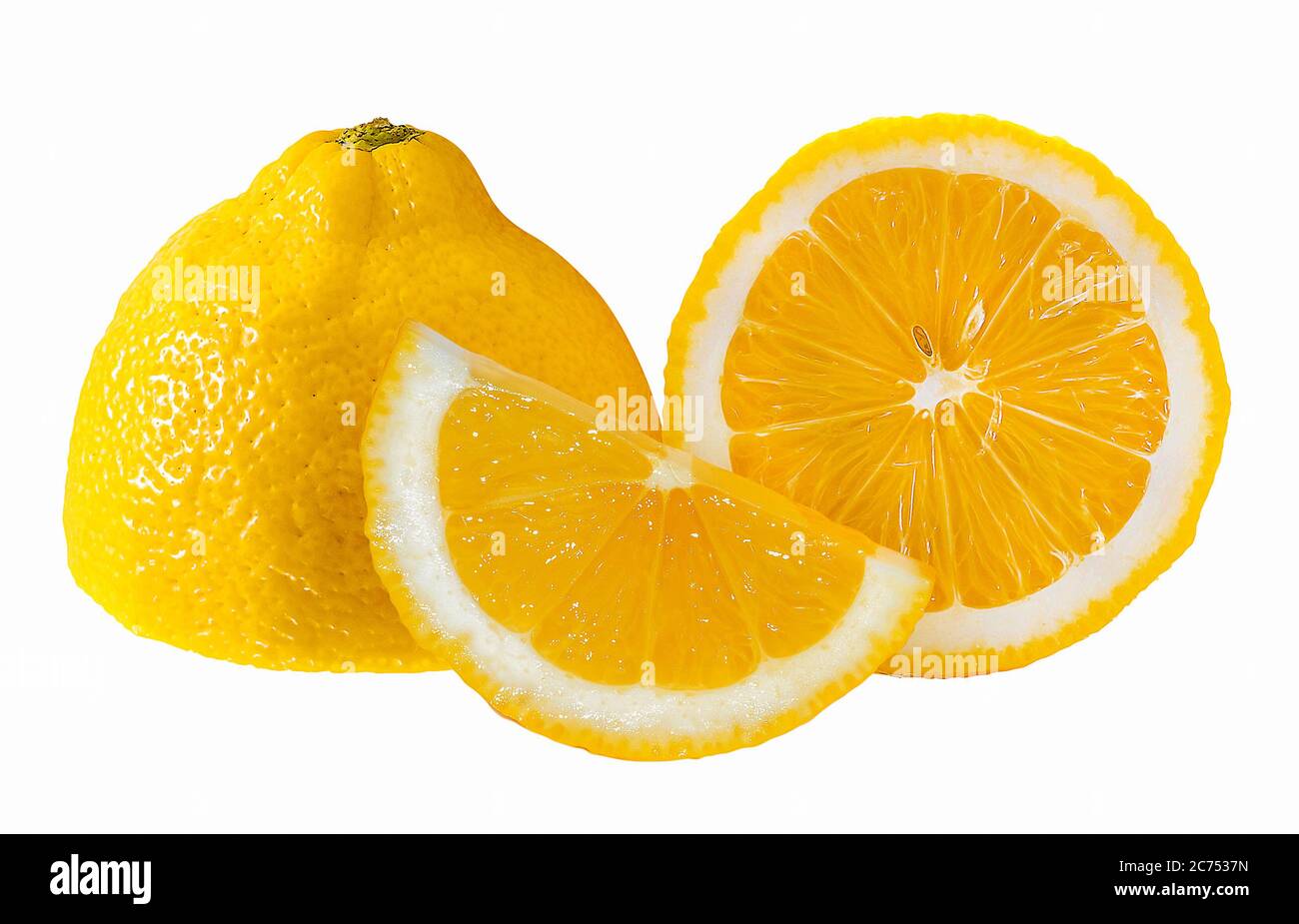 Lemon fruit isolated on white background Stock Photo - Alamy