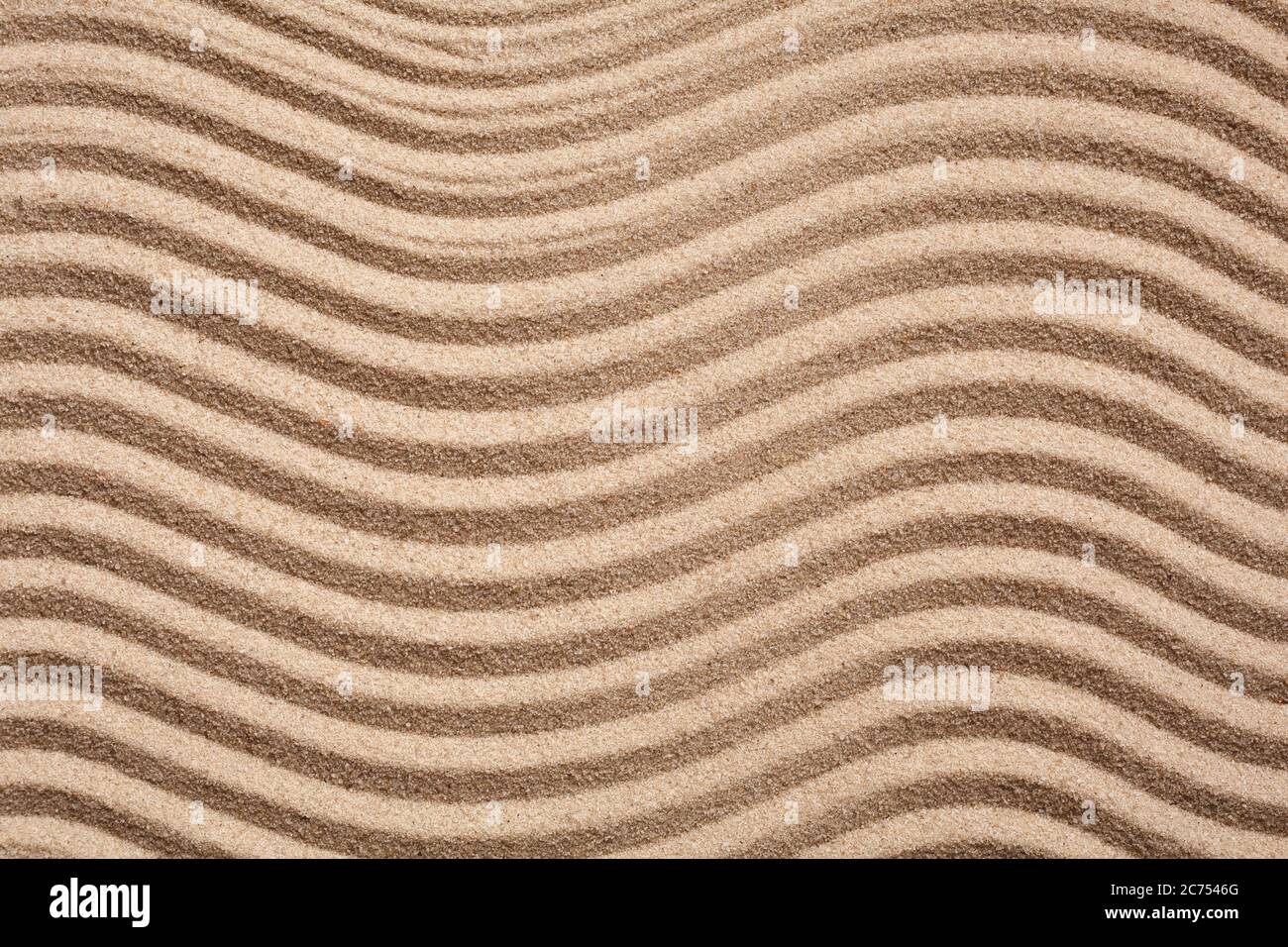 Zigzag and sand dunes, sand texture, background. Stock Photo