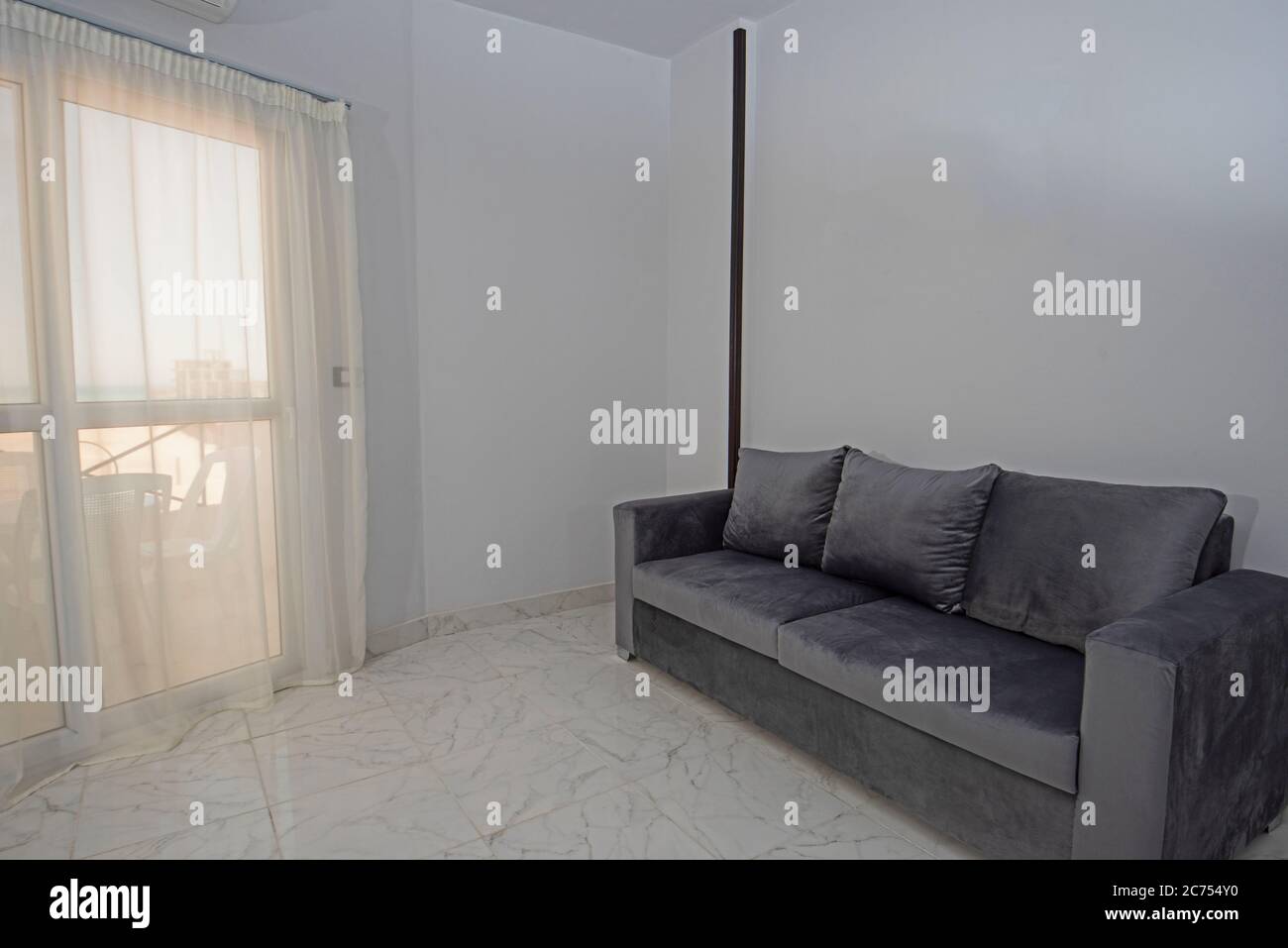 Picture of Living room lounge area in luxury apartment show home showing interior ...