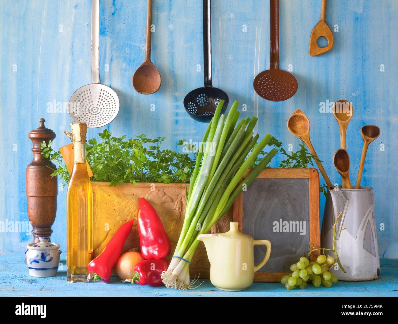 slate for cooking recipes, kitchen utensils, food ingredients, free