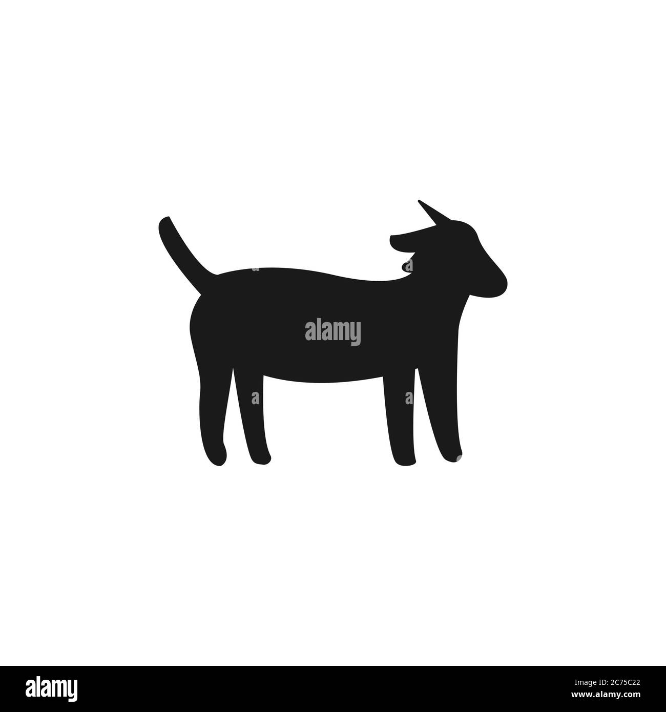 goat vector design template illustration Stock Vector