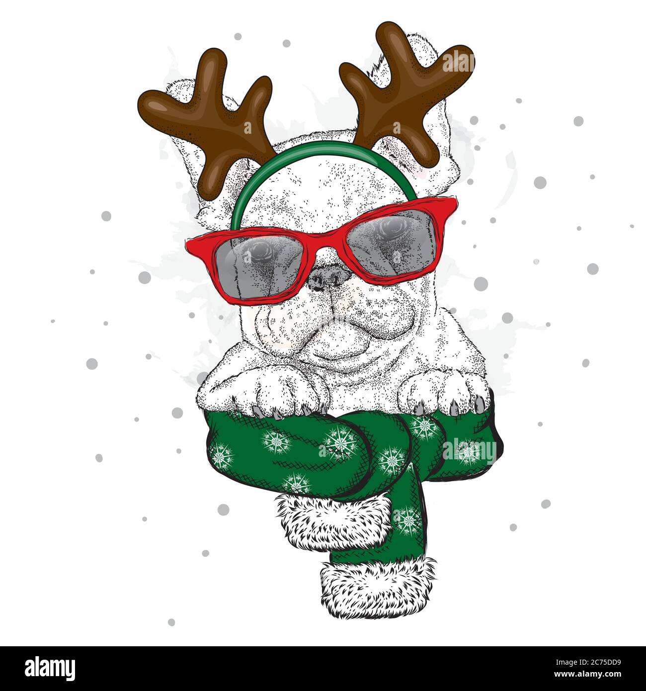 Cute deer head shirt Stock Vector Images - Alamy