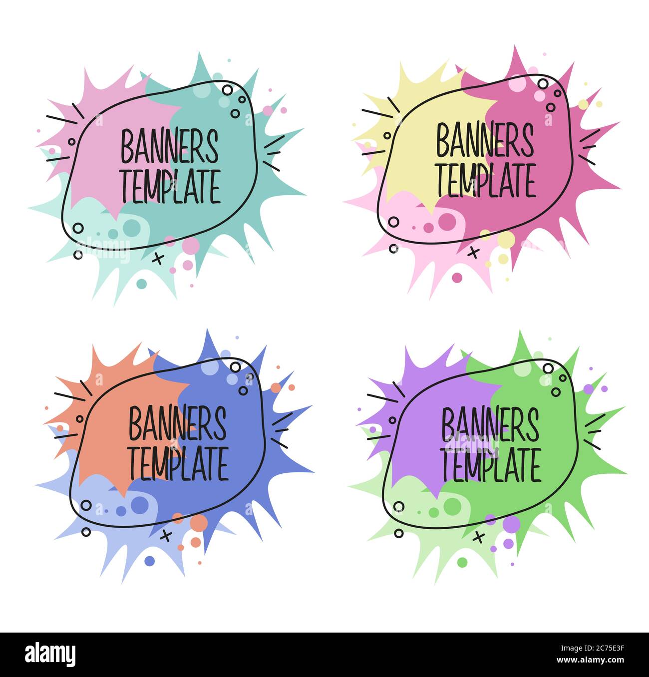 Vector colorful banners Stock Vector Image & Art - Alamy
