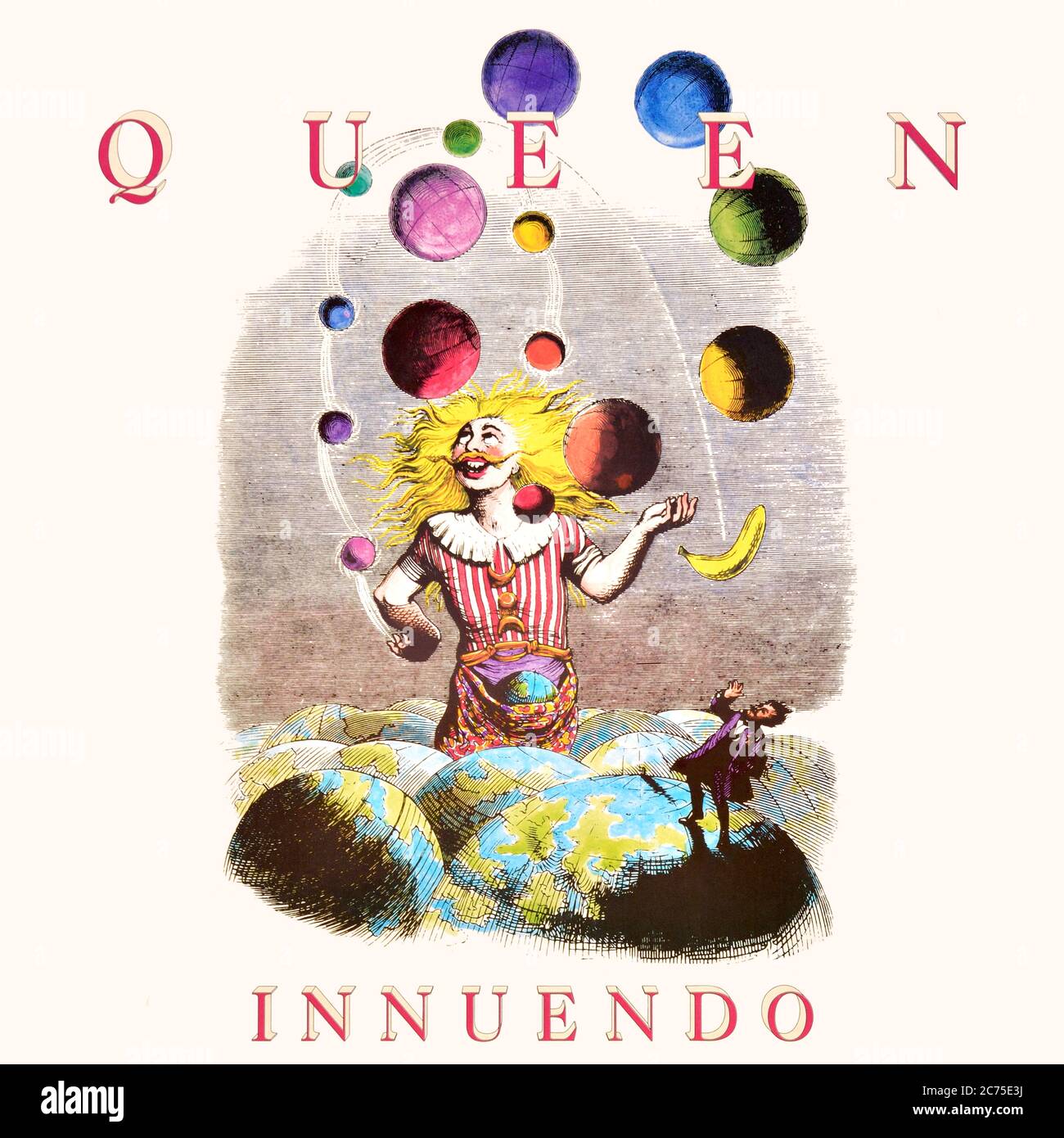 Queen - original vinyl album cover - Innuendo - 1991 Stock Photo