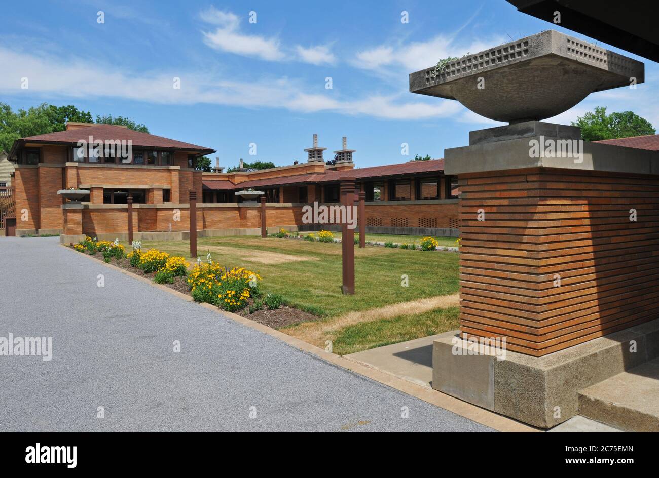 The Darwin D. Martin House complex, designed by architect Frank Lloyd