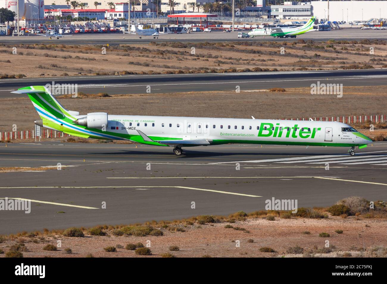 Gran Canaria, Spain - November 24, 2019: Binter Bombardier CRJ-1000 ...