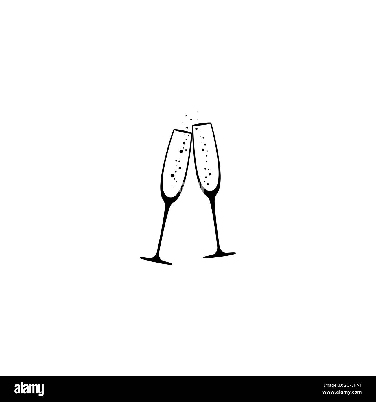 Wine Glass Champagne Glass Drawing Stemware PNG, Clipart, Area, Ausmalbild,  Black And White, Bottle, Champagne Free