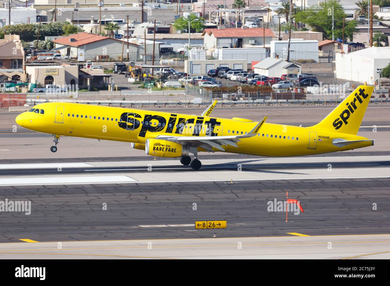 Phoenix Arizona April 8 2019 Spirit Airlines Airbus A321 Airplane At Phoenix Sky Harbor Airport Phx In Arizona Airbus Is A European Aircraft M Stock Photo Alamy