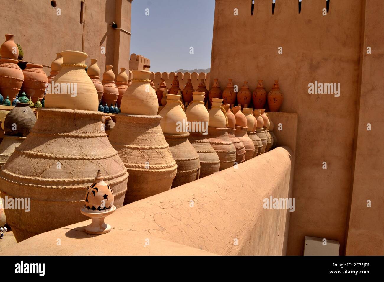 Ceramic pottery, Nizwa, Oman Stock Photo Alamy
