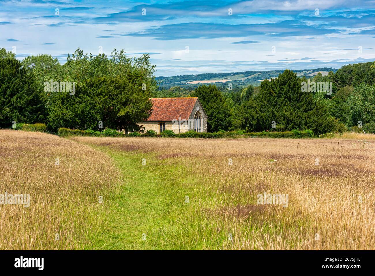 St Margarets Church in Broomfield near Maidstone in Kent, England Stock Photo