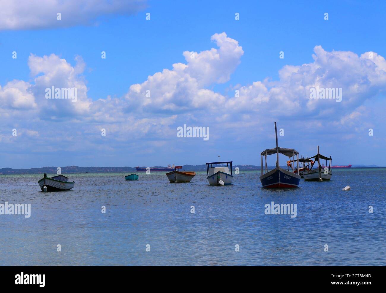 Baia de Todos os Santos, Salvador de Bahia, Brazil Stock Photo