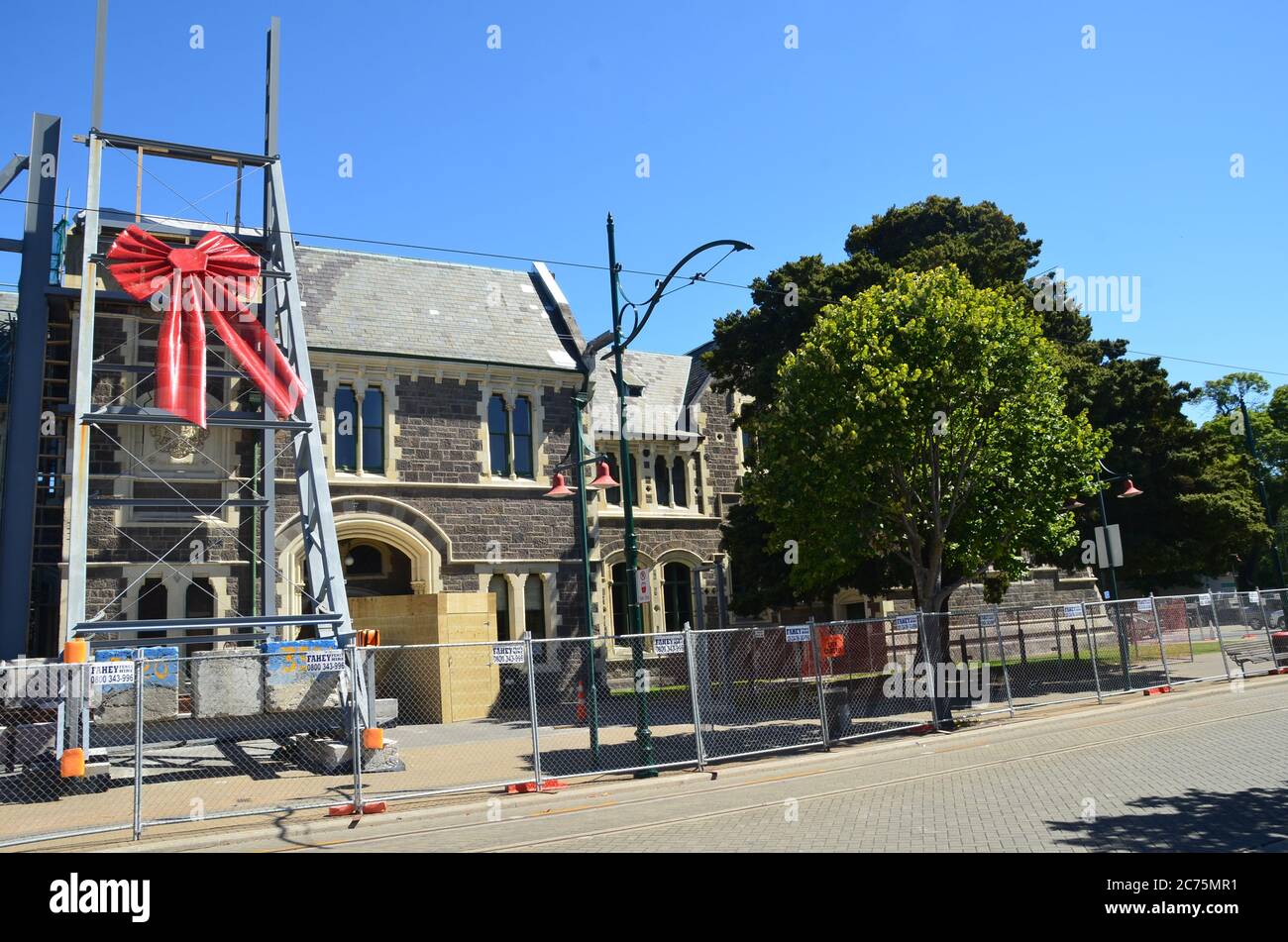Earthquake damage of historical buildings. Christchurch, New Zealand