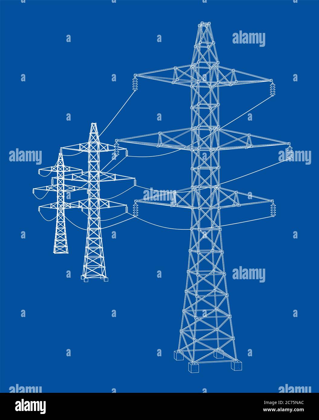 electric-pylons-or-electric-towers-concept-stock-photo-alamy
