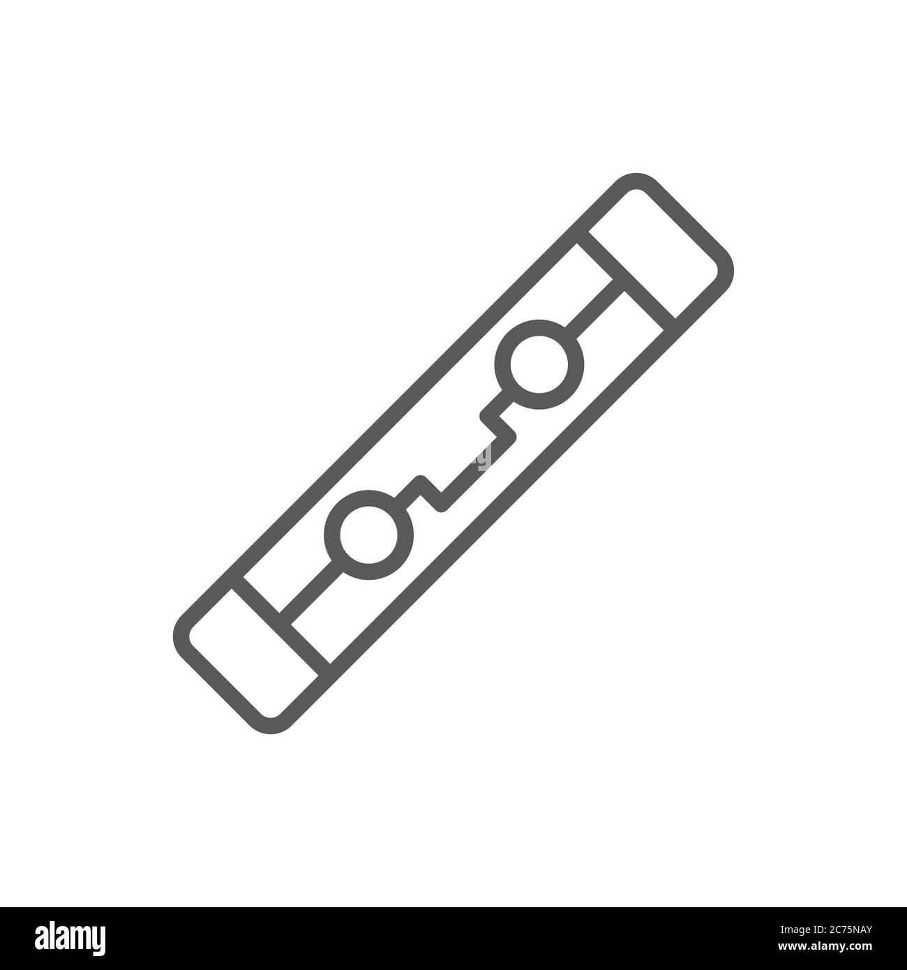 Electric fuse vector icon symbol electronic isolated on white